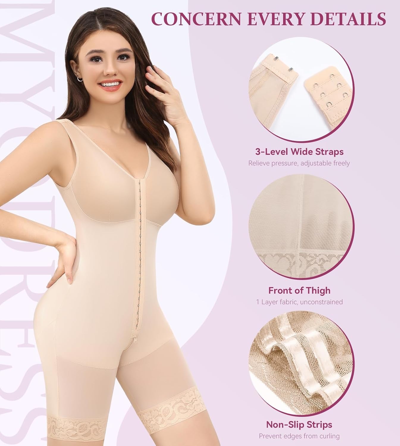 Full Body Shapewear for Women Faja Colombianas Waist Trainer Compression Garments