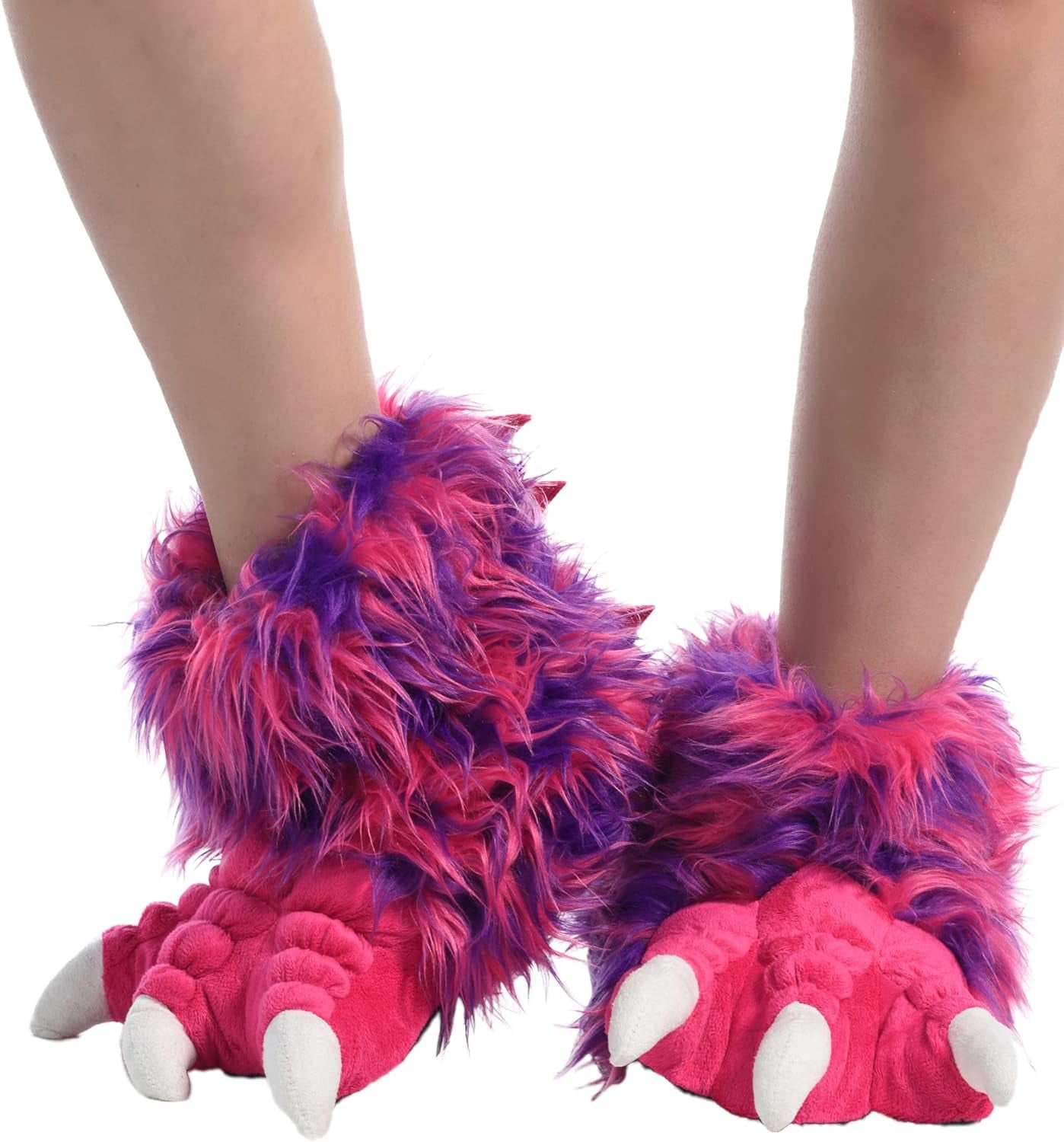 Animal Paw Slippers for Kids and Adults, Fun Costume for Kids, Cozy Furry Slippers